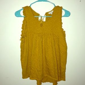 Lucky brand mustard tank top